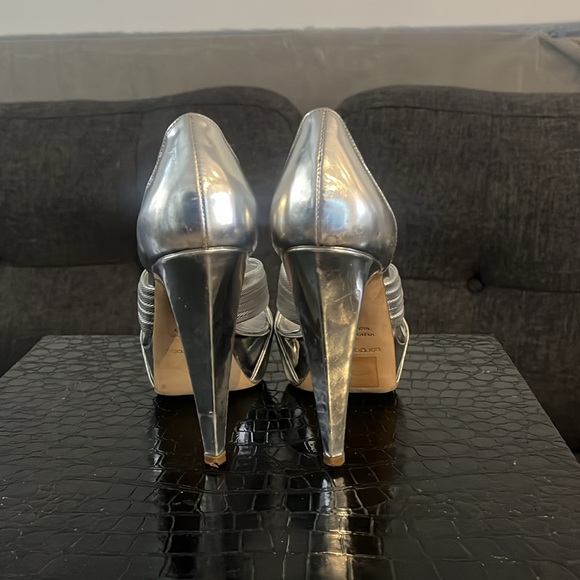 Sergio Rossi silver heels - Picture 3 of 5